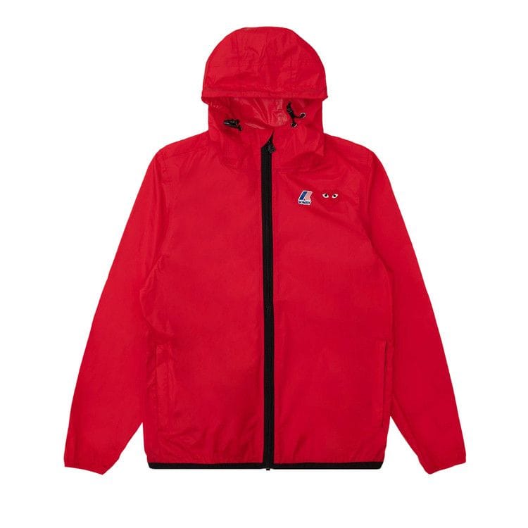Comme des Garçons PLAY x K-Way Hoodie Full Zip Red