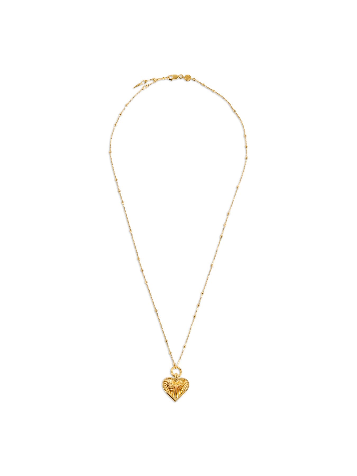 Missoma Ridge Heart Necklace