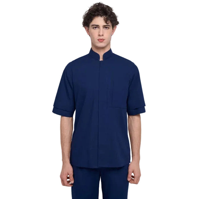 TEMMA Prasetio NURAN SHORT SLEEVES SHIRT NAVY BLUE
