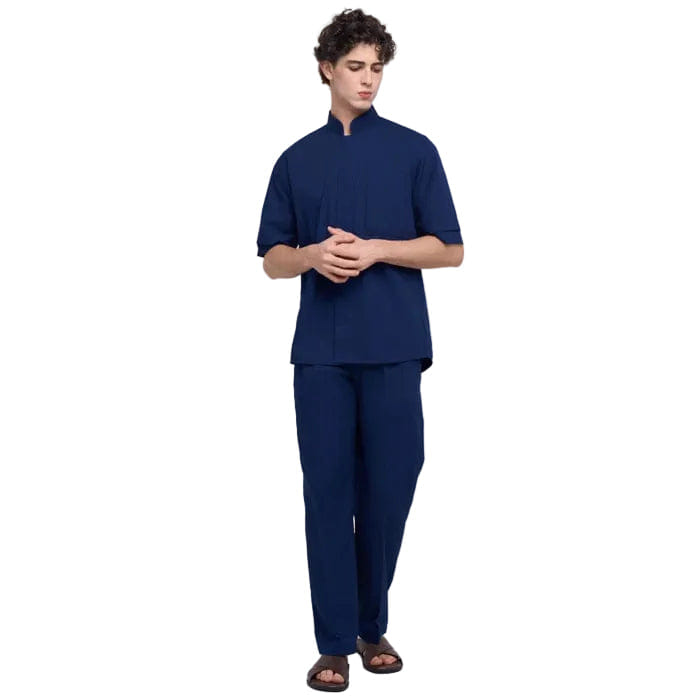 TEMMA Prasetio NURAN SHORT SLEEVES SHIRT NAVY BLUE