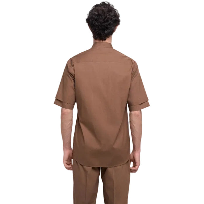 TEMMA Prasetio NURAN SHORT SLEEVES SHIRT BROWN