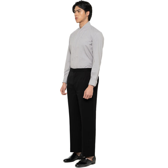 JAN SOBER BLACK CLASSIC WITH BACK ADJUSTER DETAIL PANTS JS TR
