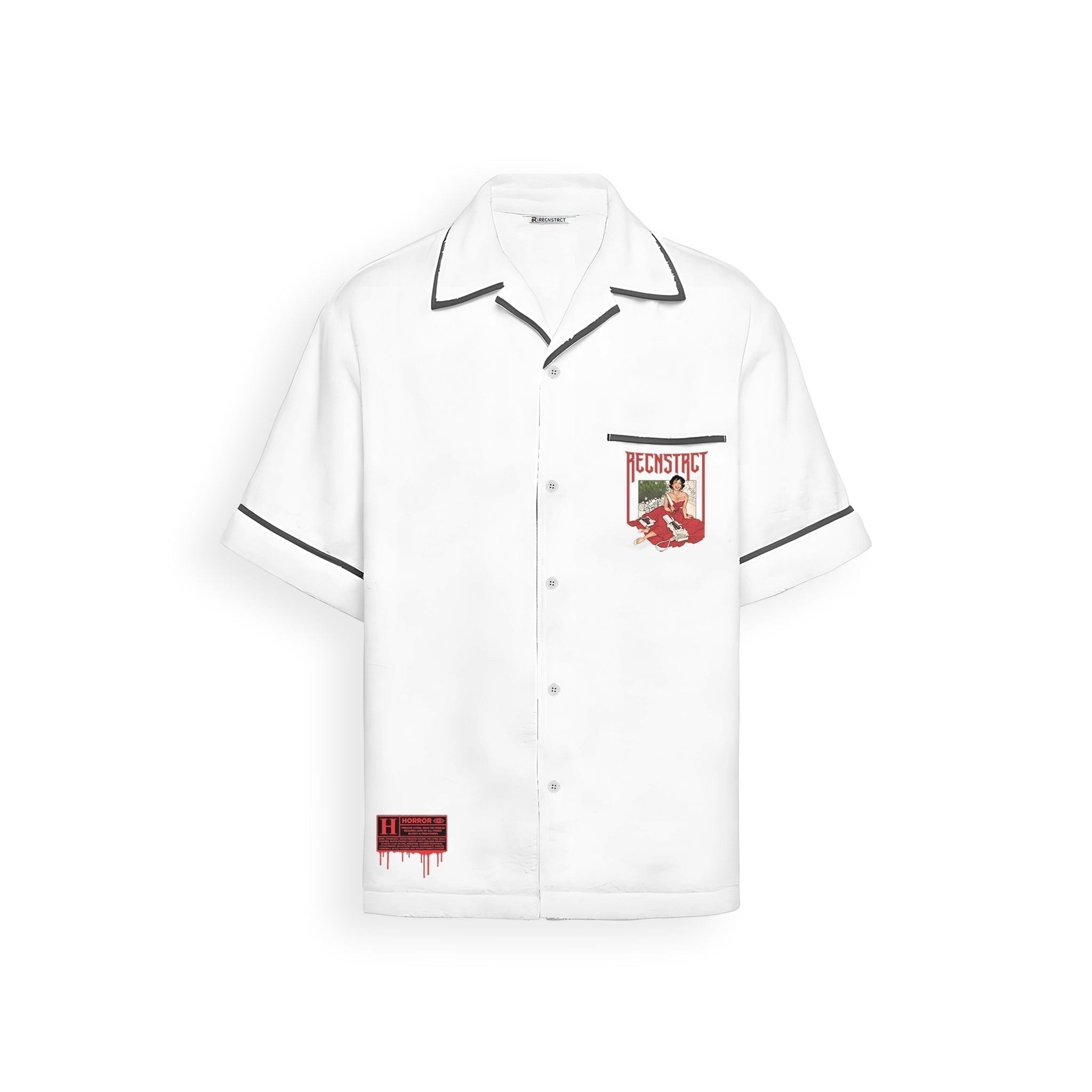 Recnstrct Prime Suspect shirt - Pearl white