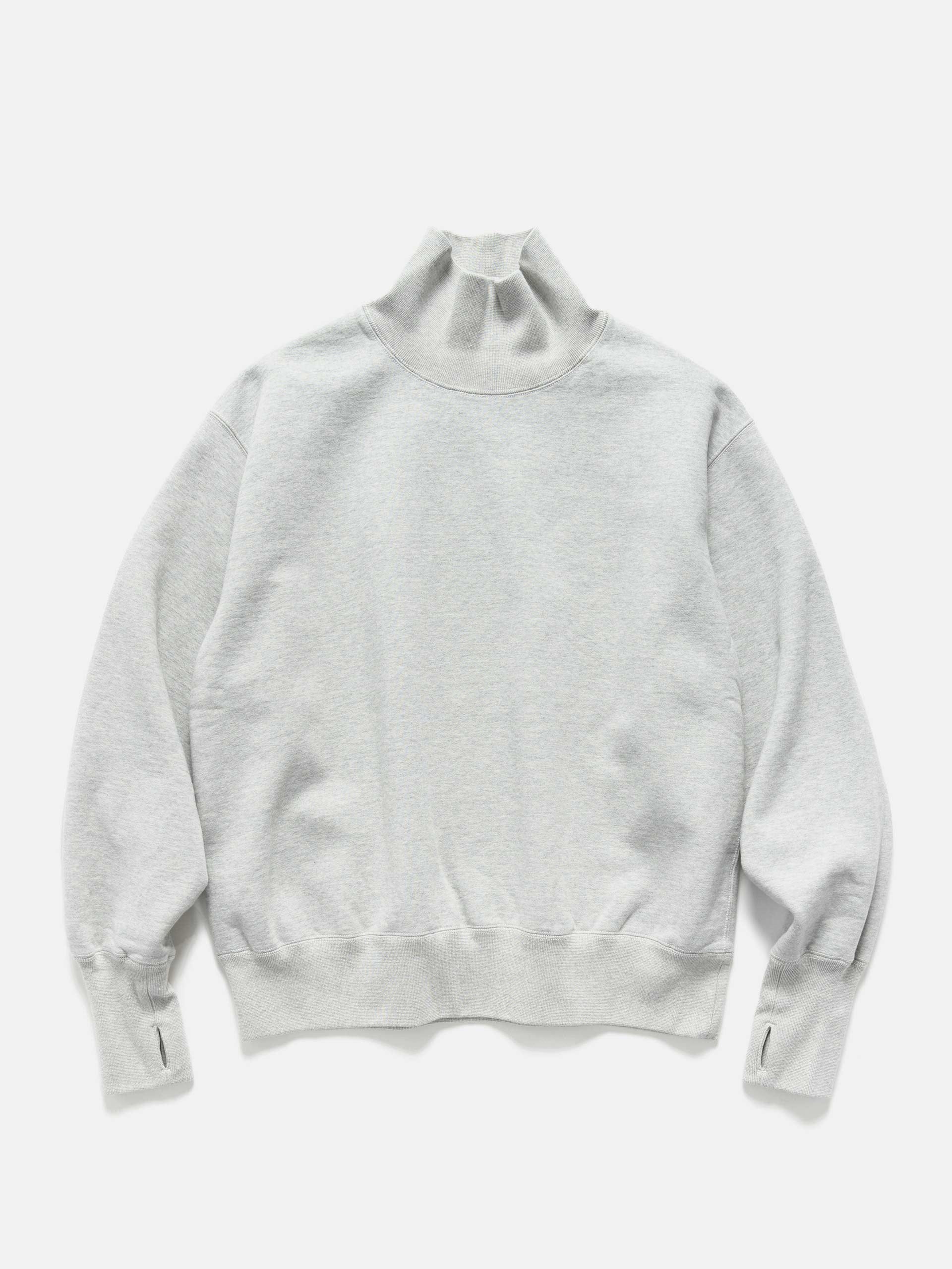 Unlikely Simple Sweat Turtle Neck Gray