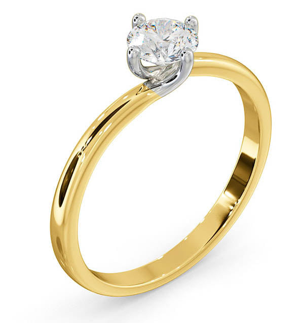 Diamond Half Carat Diamond Engagement Ring Lily Lab G/SI1 18K Gold