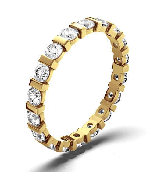 Diamond Eternity Ring Hannah 18K Gold Diamond 1.00ct H/Si