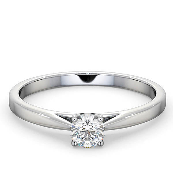 Diamond Engagement Ring Elysia 0.33ct Lab Diamond H/Si in Platinum
