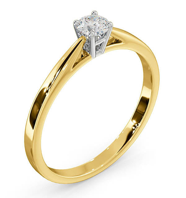 Diamond Engagement Ring Elysia 0.25ct Lab Diamond G/Vs in 18K Gold