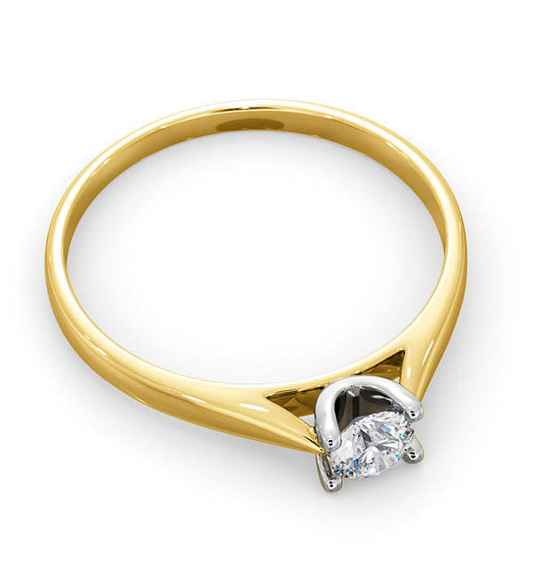 Diamond Certified Grace 18K Gold Diamond Engagement Ring 0.25CT
