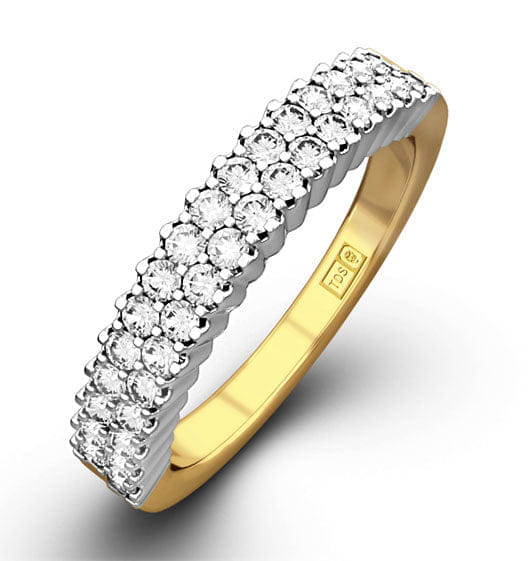 Diamond SOPHIE 18K Gold Diamond ETERNITY RING 0.50CT H/SI
