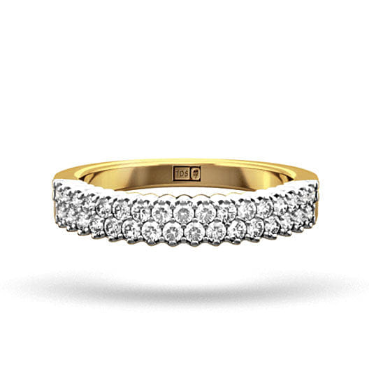 Diamond SOPHIE 18K Gold Diamond ETERNITY RING 0.50CT H/SI