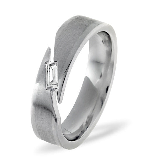 Diamond Jasmine 18K White Gold Diamond Wedding Ring 0.07CT H/SI