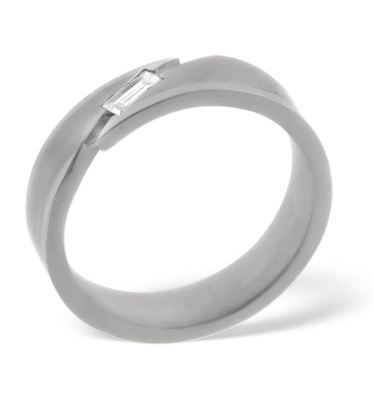 Diamond Jasmine 18K White Gold Diamond Wedding Ring 0.07CT H/SI