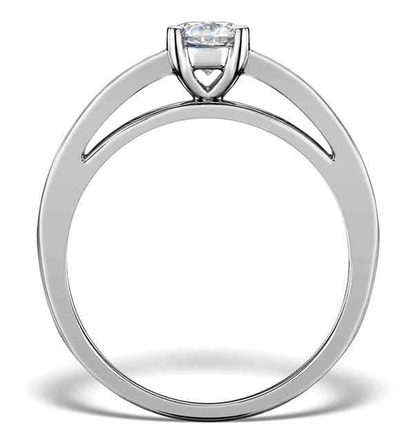 PRINCESS Sidestone Lab Diamond Ring Eleri 0.90ct H/Si1 Princess Platinum