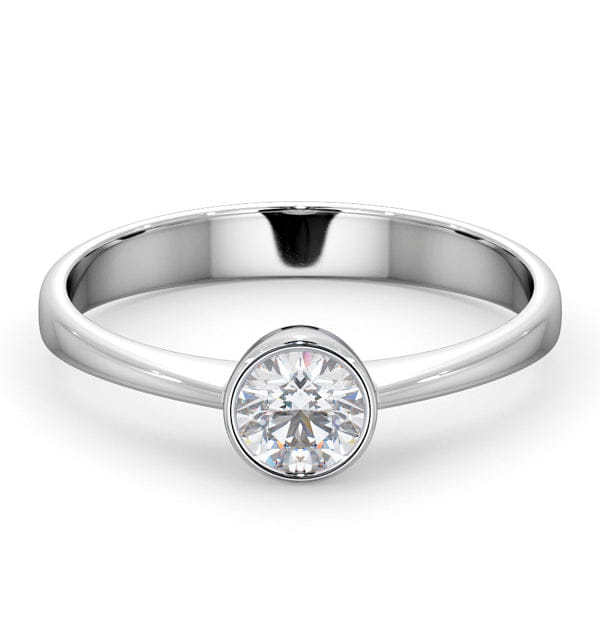 Diamond Engagement Ring - Round Emily 0.33CT 18K White Gold