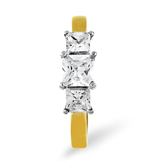 Diamond Lauren 18K Gold 3 Stone Diamond Ring 0.25CT H/SI