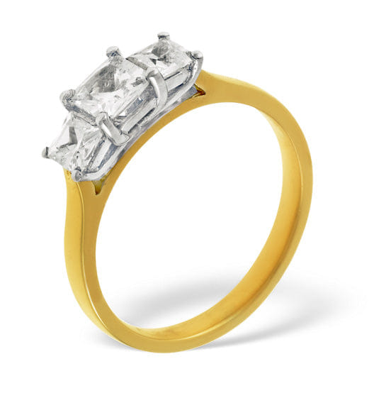 Diamond Lauren 18K Gold 3 Stone Diamond Ring 0.25CT H/SI