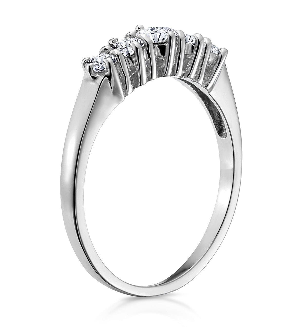 Diamond Ellie 18K White Gold 5 Stone Diamond Eternity Ring 0.50CT G/VS