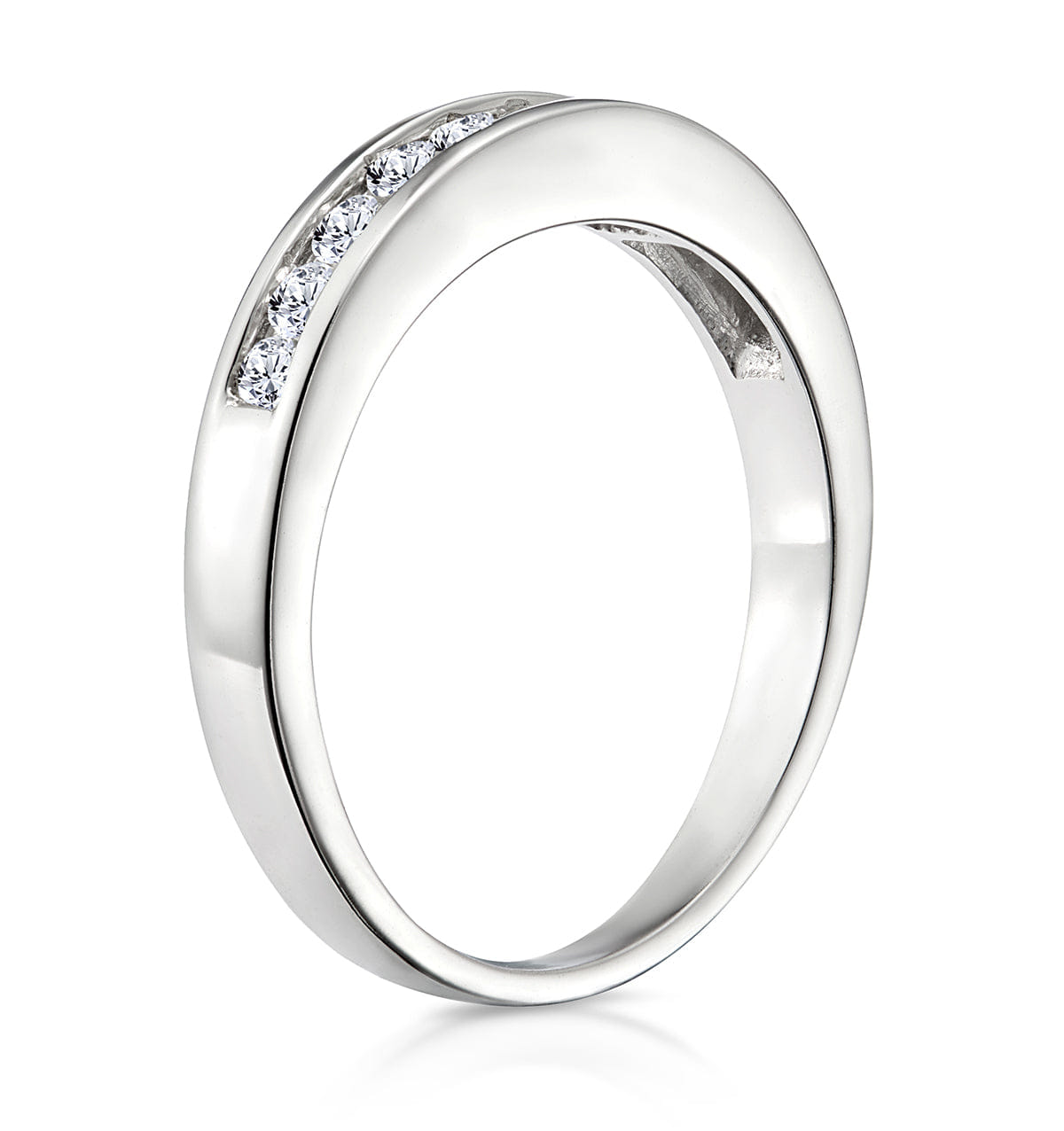 Diamond Rae 0.50CT Lab Diamond Half Eternity Ring 9K White Gold
