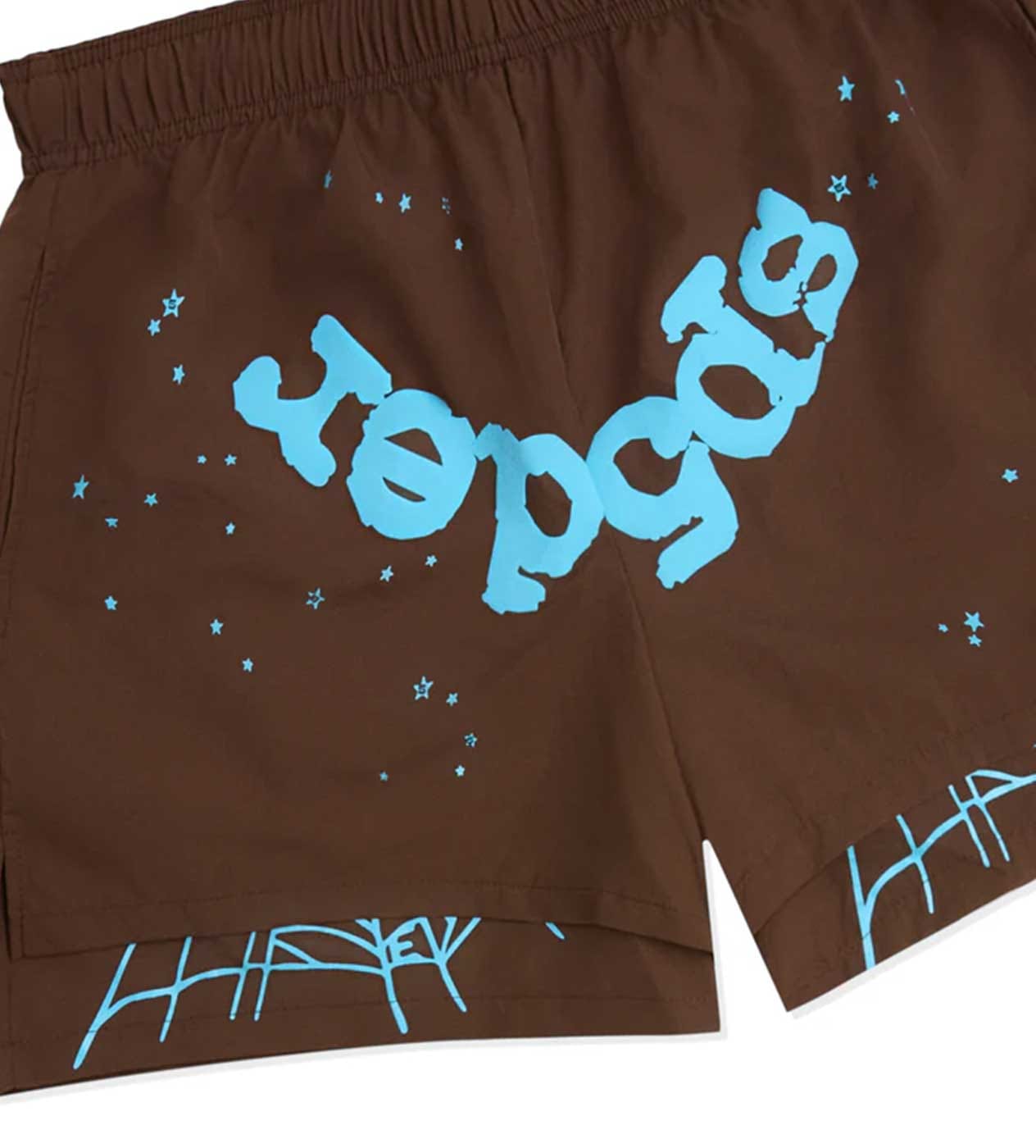 Sp5der Worldwide Sp5der Brown OG Web Double Layer Short