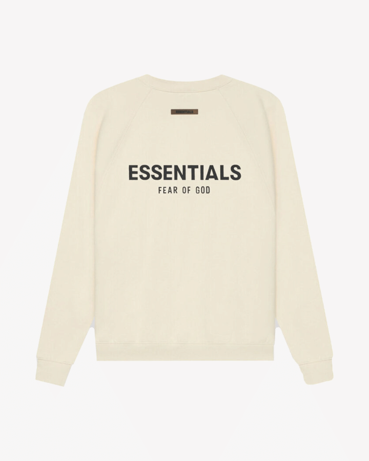 FOG ESSENTIALS SS21 SILICON APPLIQUE CREAM CREWNECK