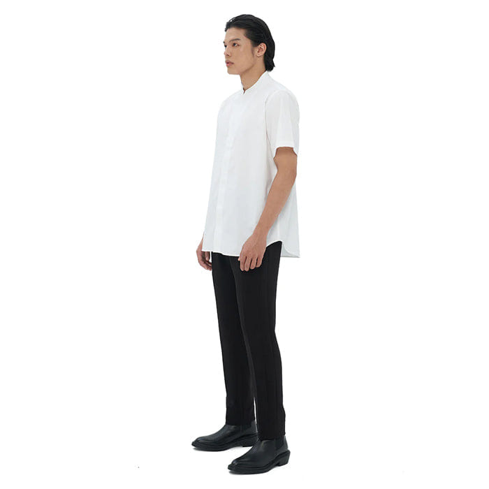 JAN SOBER WHITE COLLARLESS PART 1 SHORT