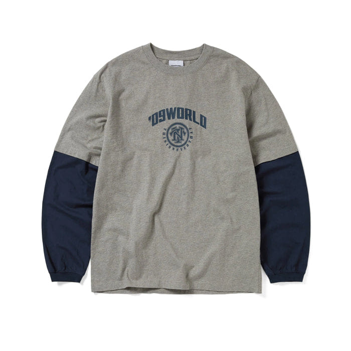 Thisisneverthat Layered L/S T-Shirt Dark Heather Grey