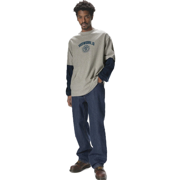Thisisneverthat Layered L/S T-Shirt Dark Heather Grey