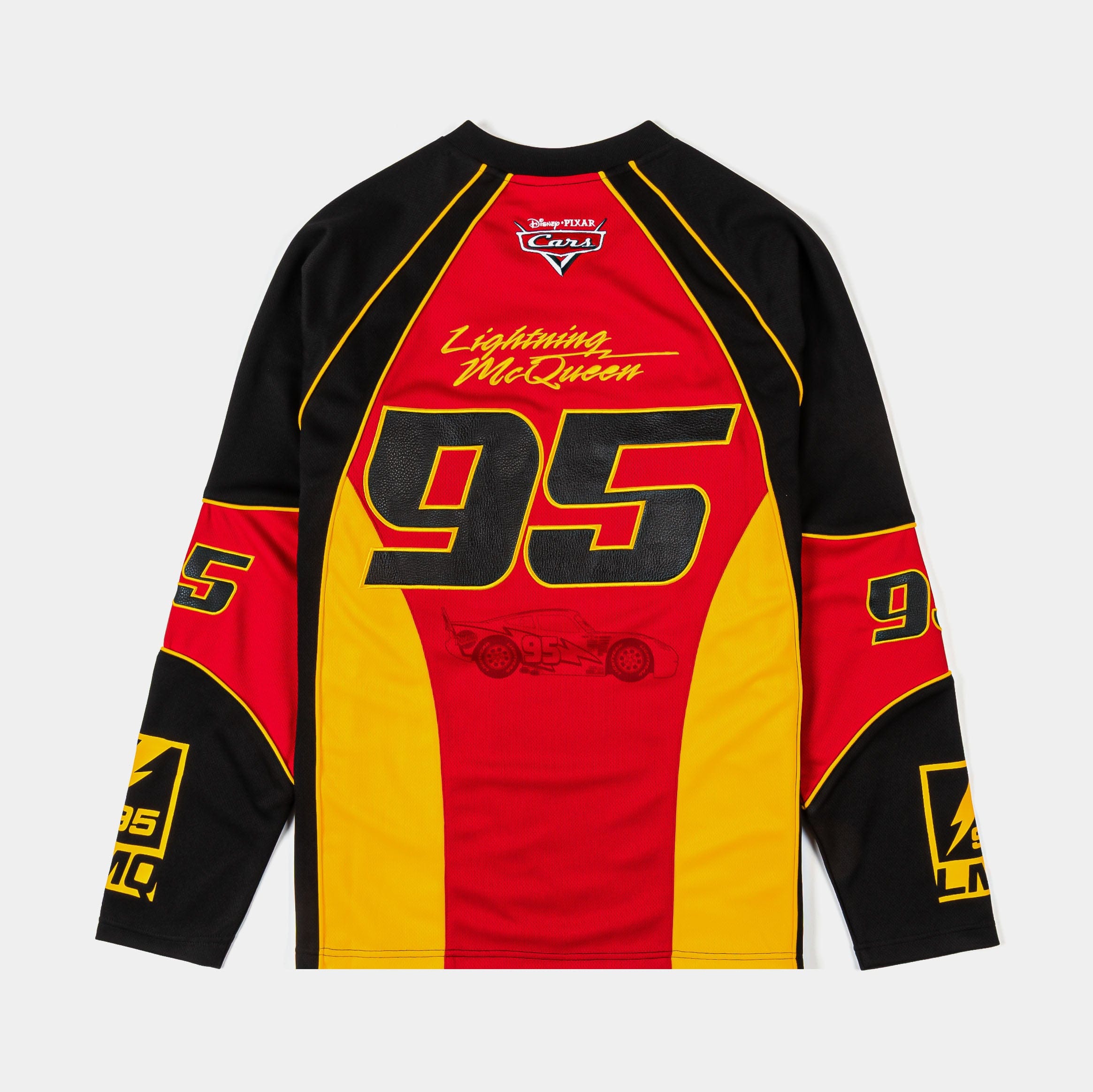 CARS x SP Disney Pixar Cars By Shoe Palace Racing Motor Mens Jersey (Red/Yellow)