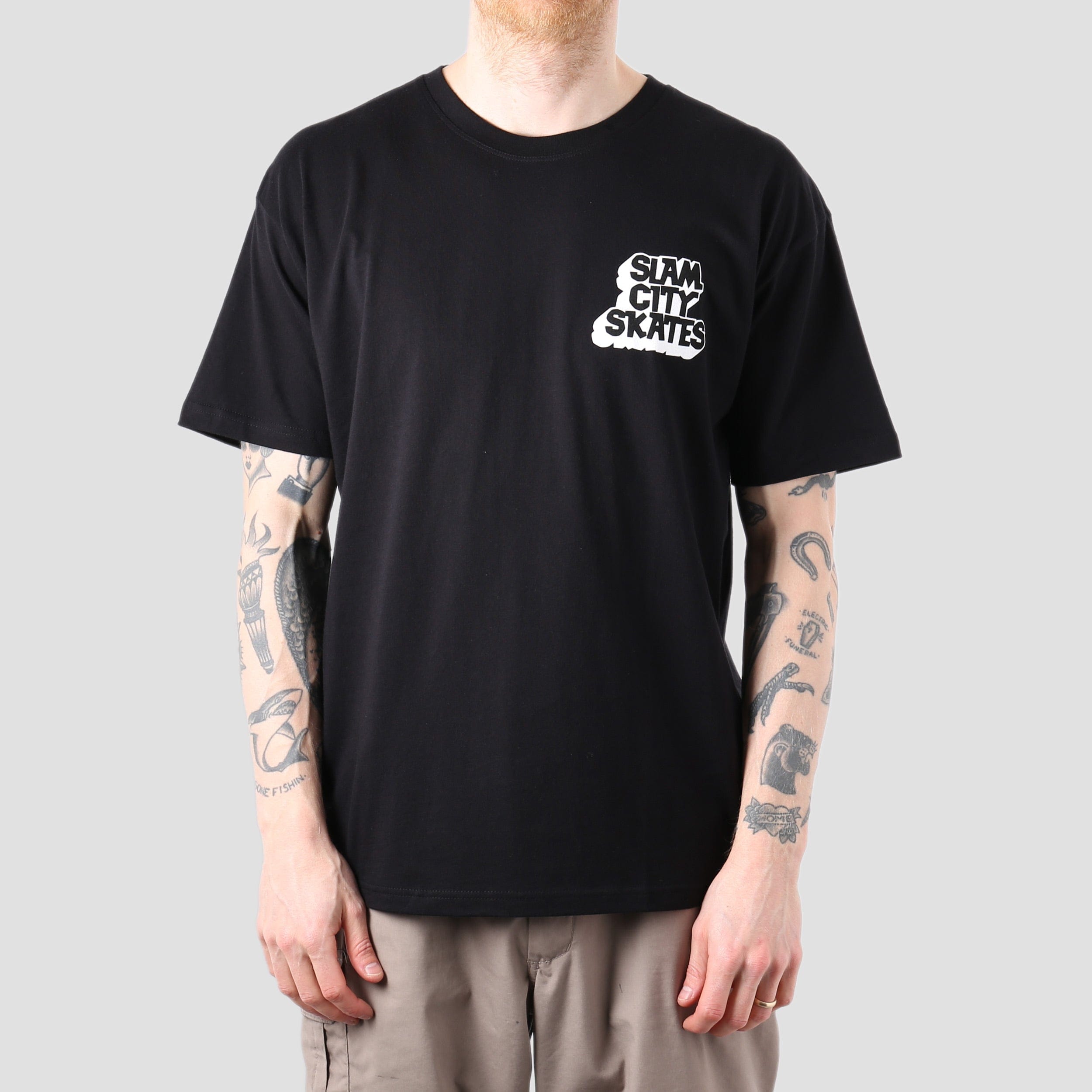Classic Slam City Classic Chest Logo T - Shirt Black
