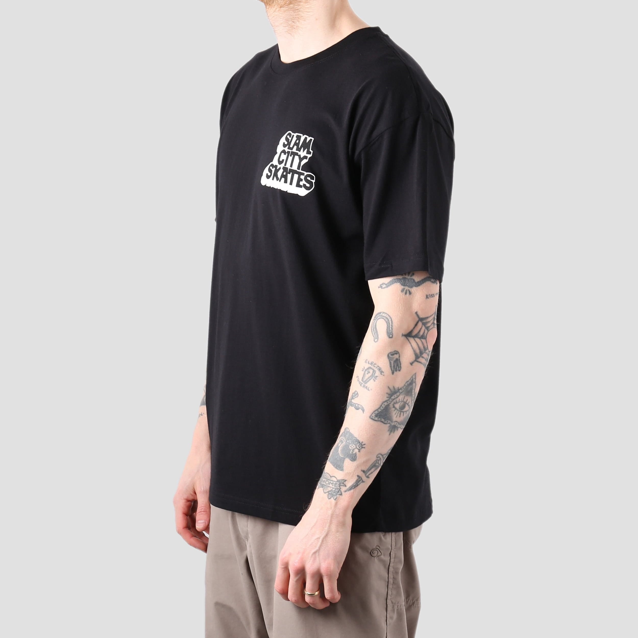 Classic Slam City Classic Chest Logo T - Shirt Black