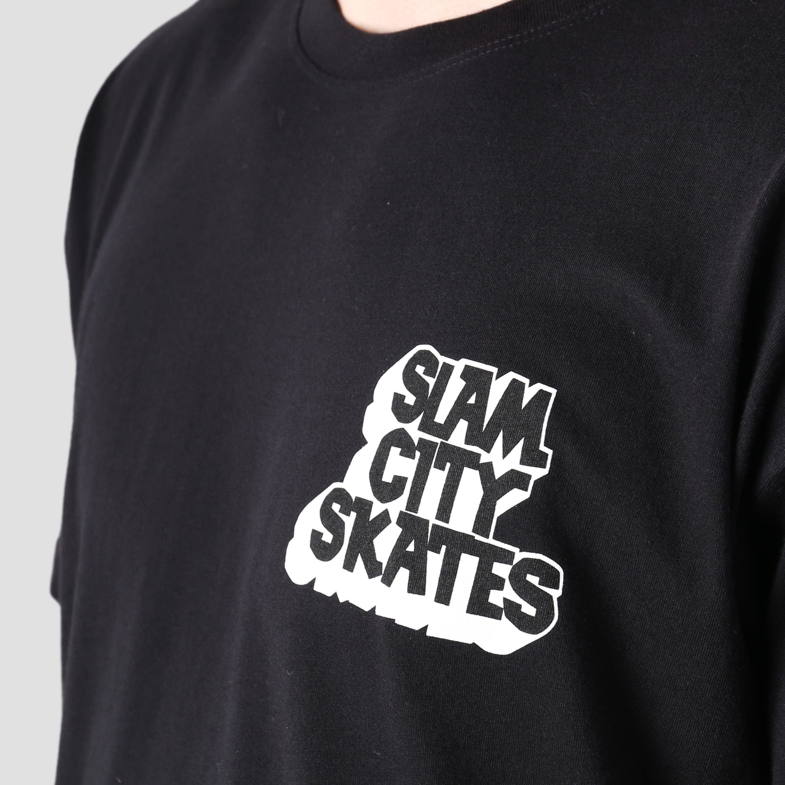 Classic Slam City Classic Chest Logo T - Shirt Black