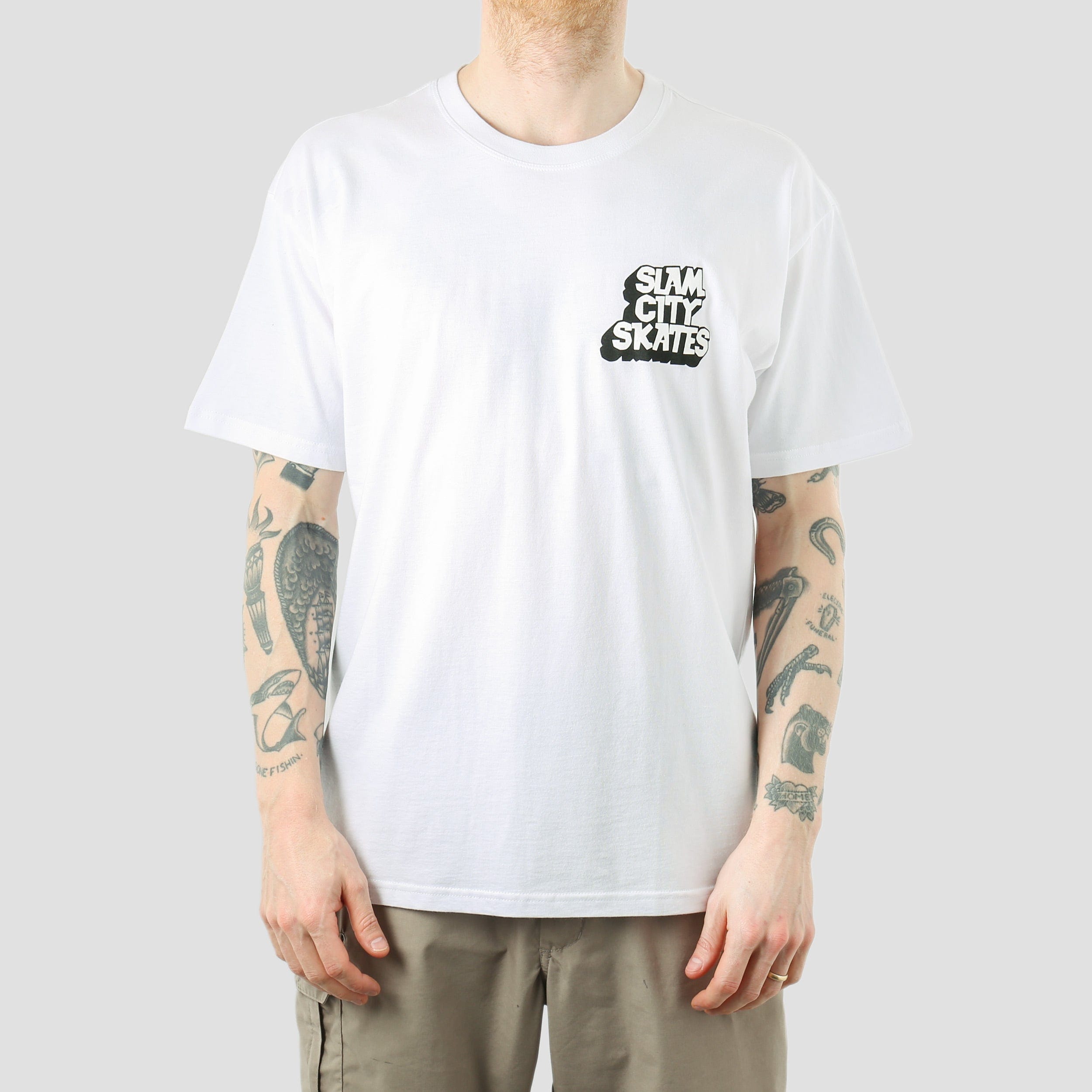 Classic Slam City Classic Chest Logo T - Shirt White