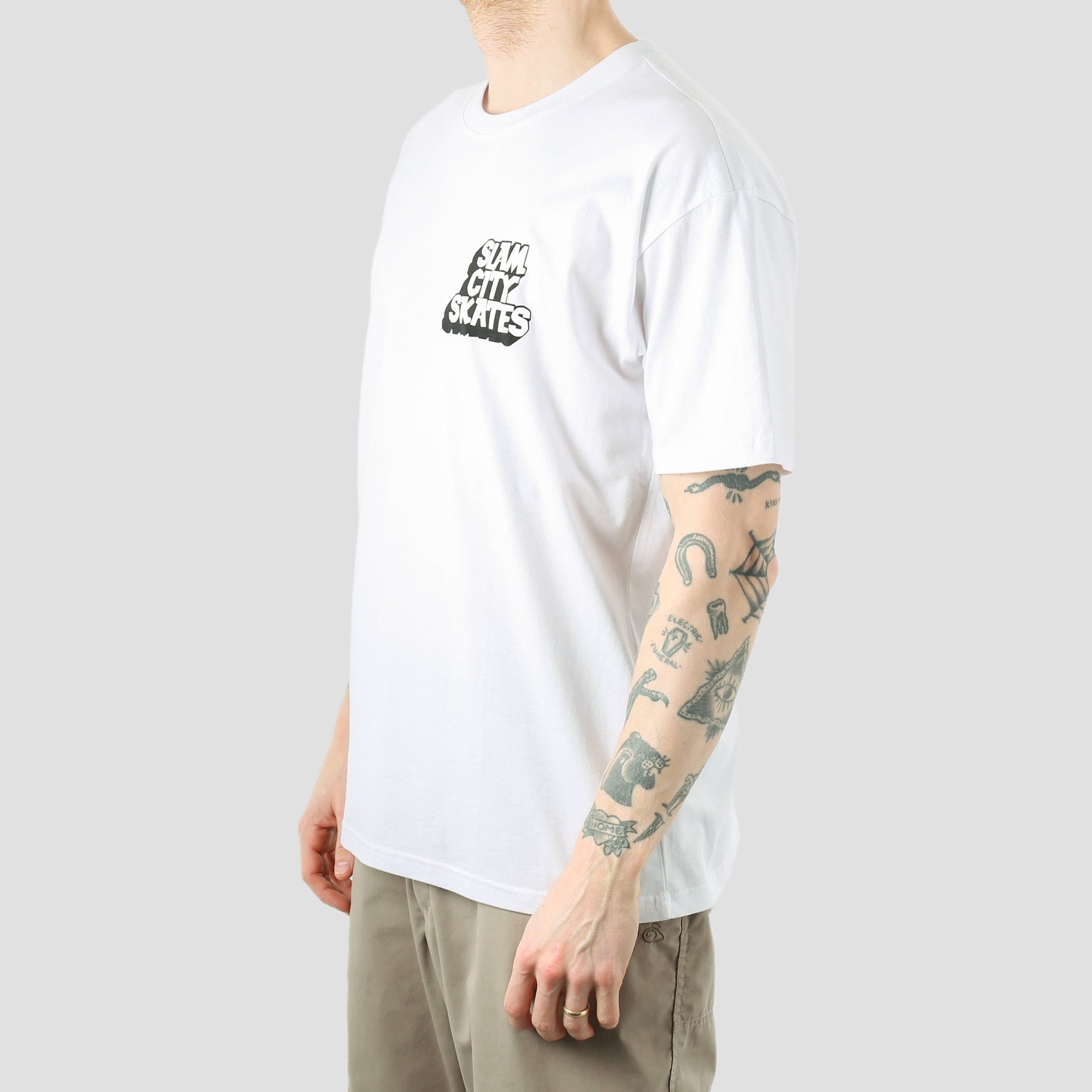 Classic Slam City Classic Chest Logo T - Shirt White