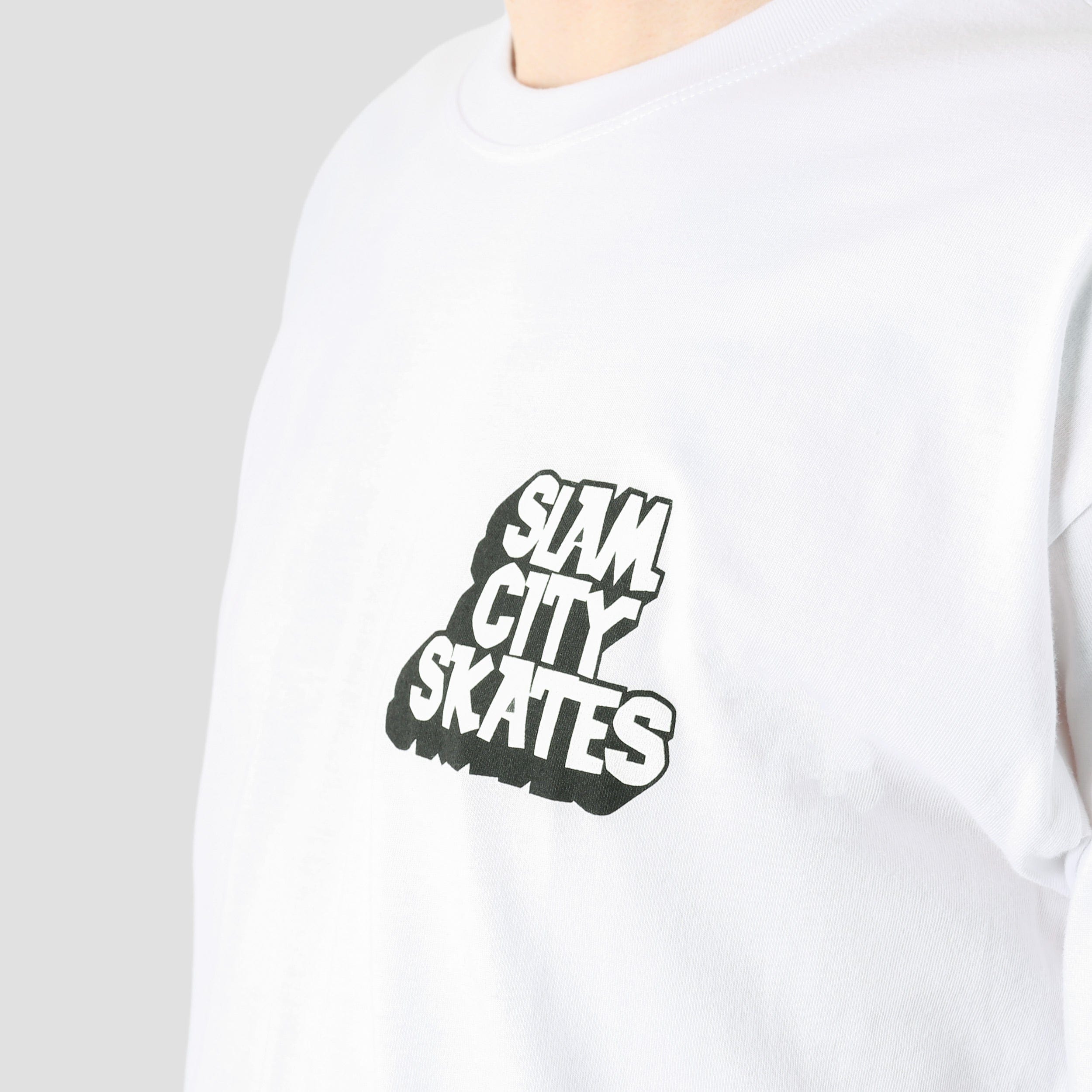Classic Slam City Classic Chest Logo T - Shirt White