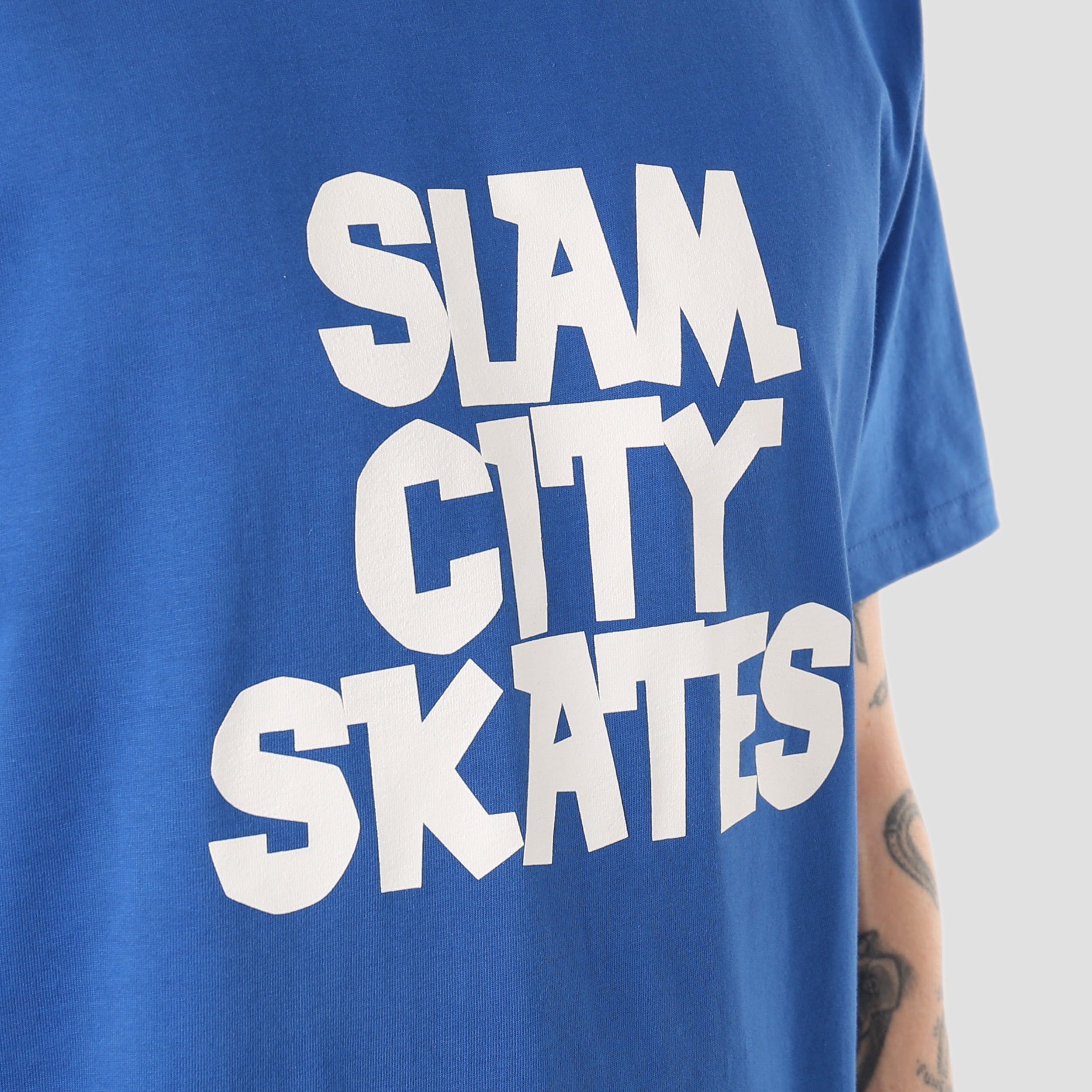 Classic Slam City Classic Logo T - Shirt Royal Blue