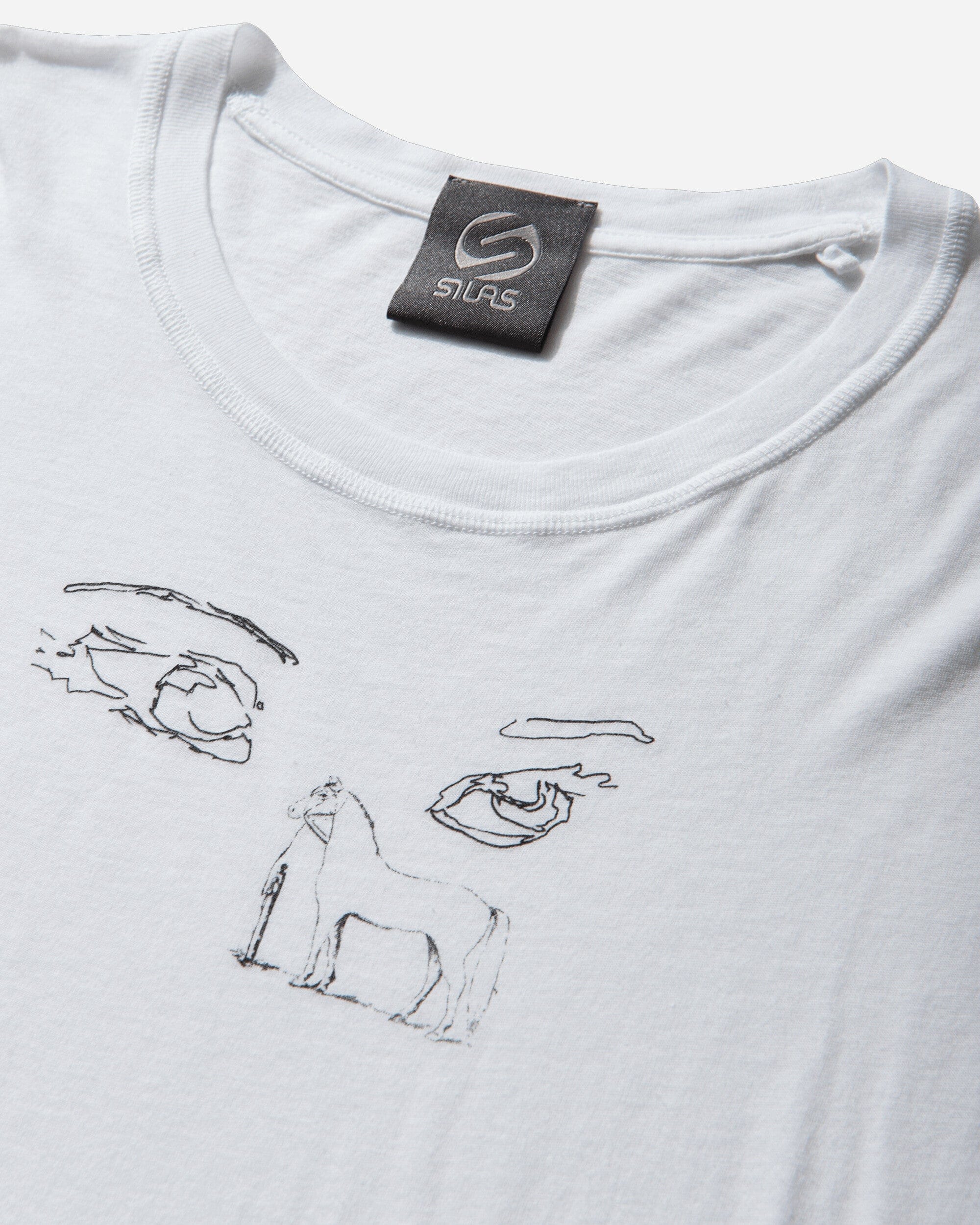 Silas Men's Graphic T - Shirt White