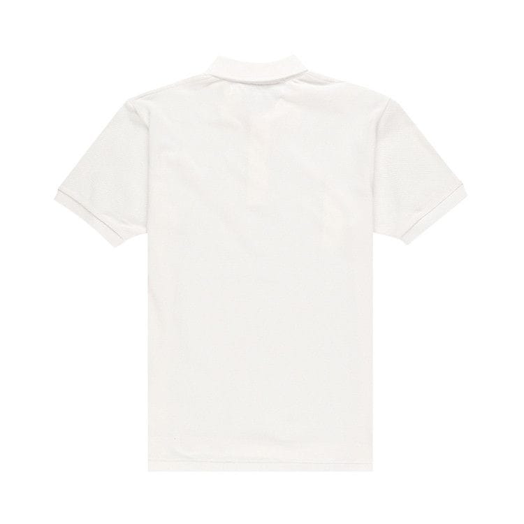 Comme des Garçons Shorts-Sleeve Play Polo Shirt With Red Heart White