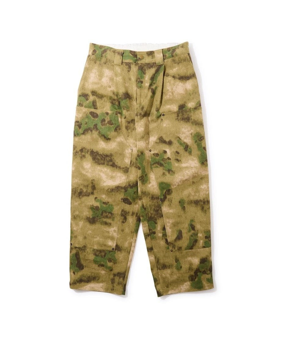 WORM TOKYO Diaspora skateboards Double Knee Comfortable Trousers Camo