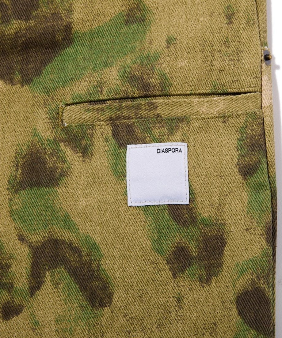 WORM TOKYO Diaspora skateboards Double Knee Comfortable Trousers Camo