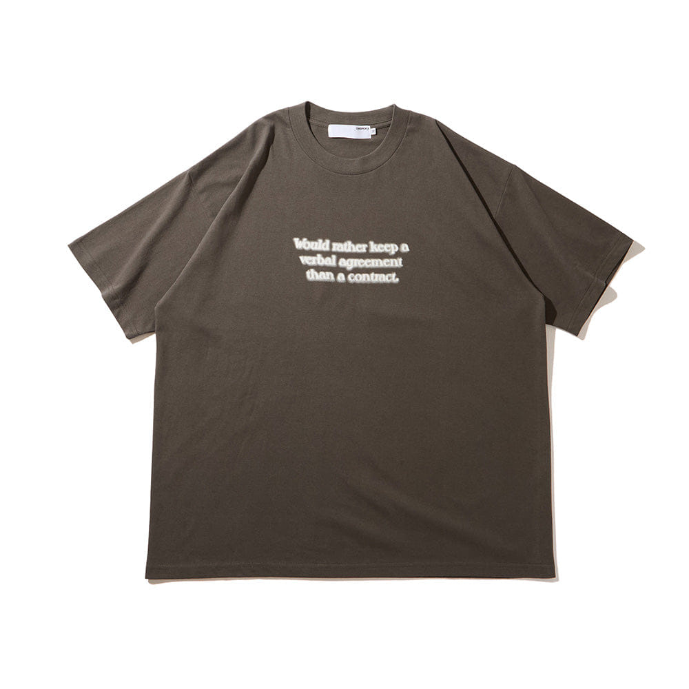 WORM TOKYO Diaspora skateboards Contract T-Shirt Graphite