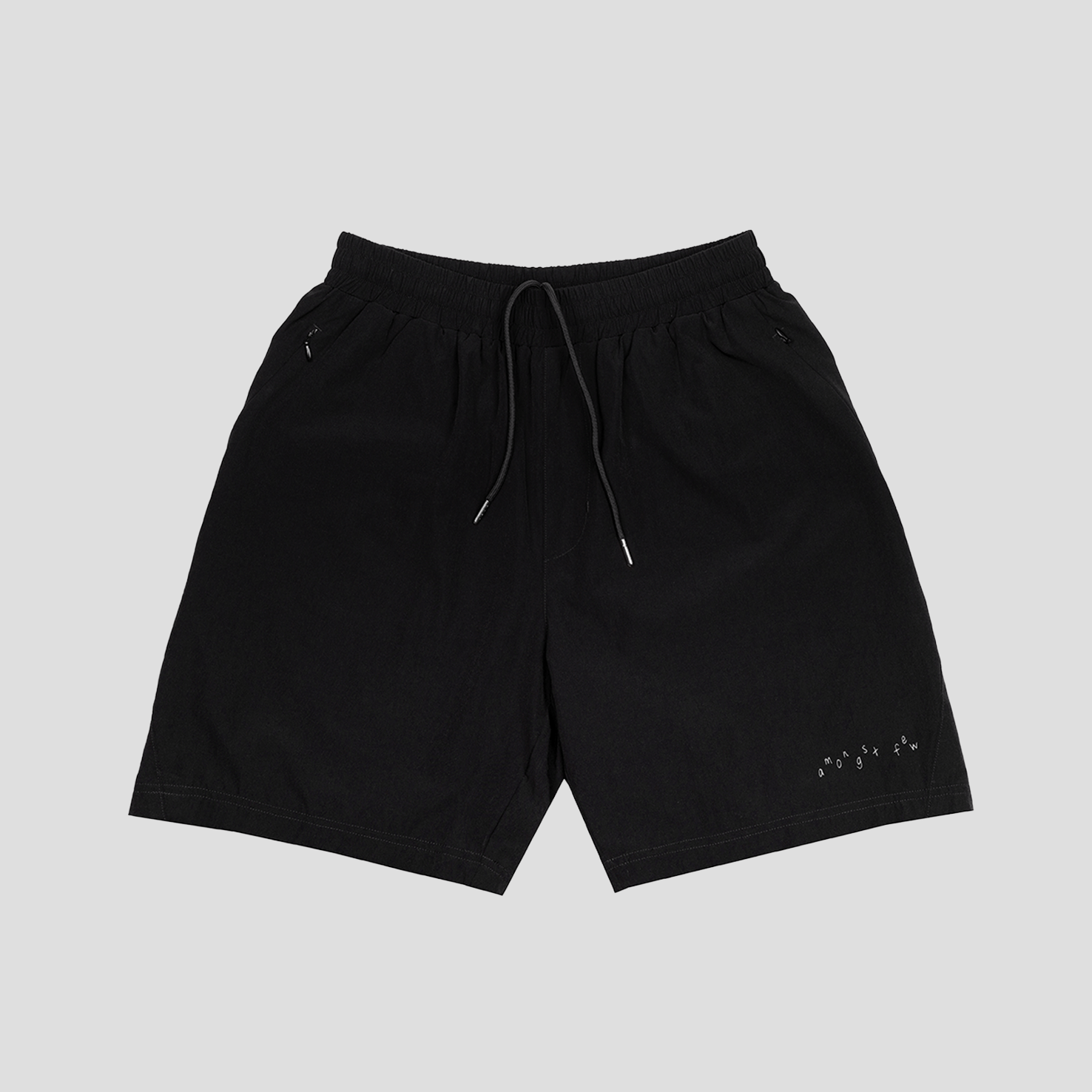 Amongst Few - Toddler Text Shorts (Black)