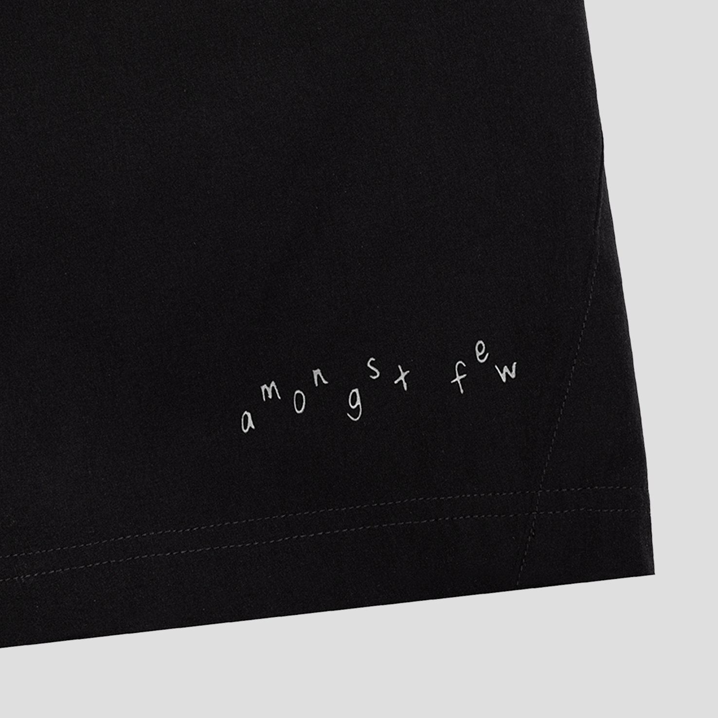 Amongst Few - Toddler Text Shorts (Black)