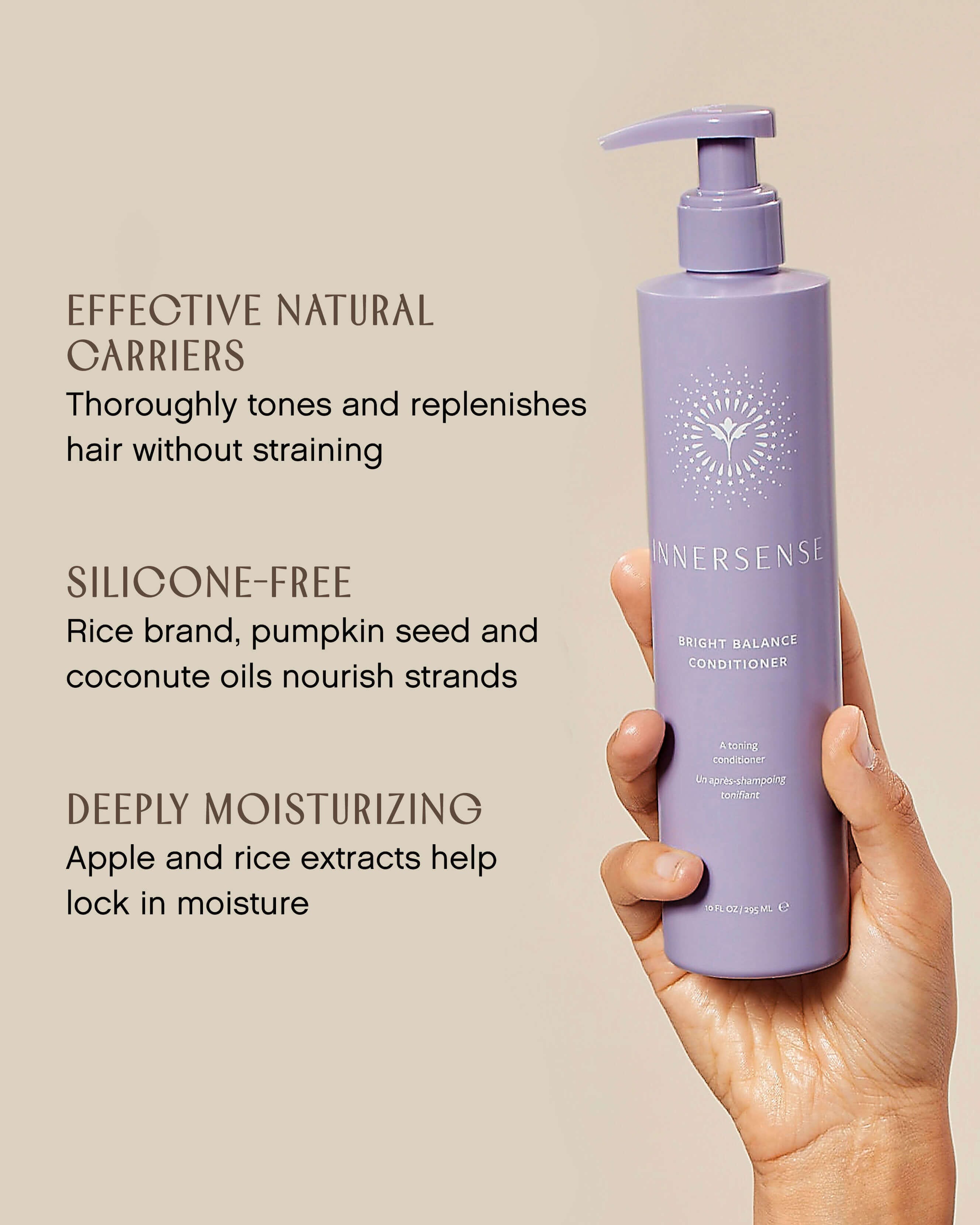 Innersense Organic Beauty Bright Balance Purple Toning Conditioner