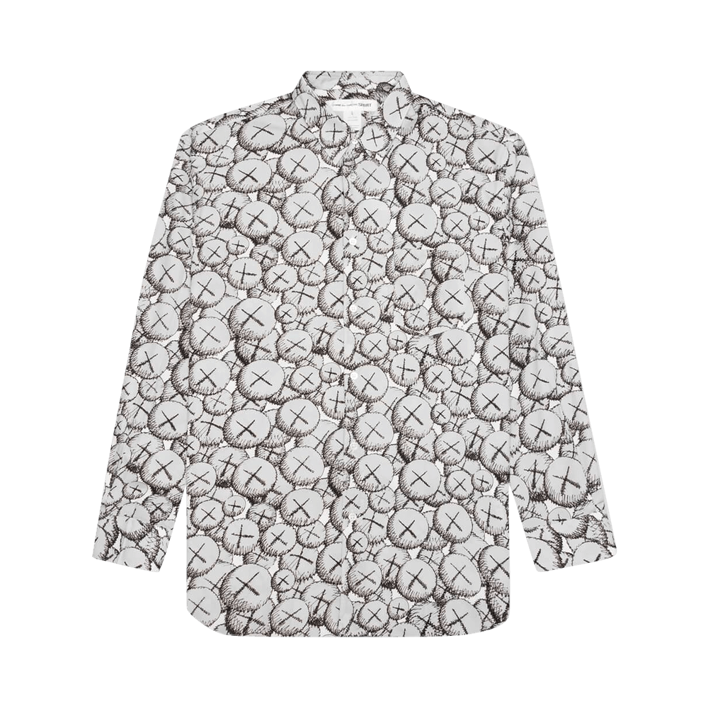 Comme des Garçons SHIRT x KAWS Classic Printed Shirt Print D Grey