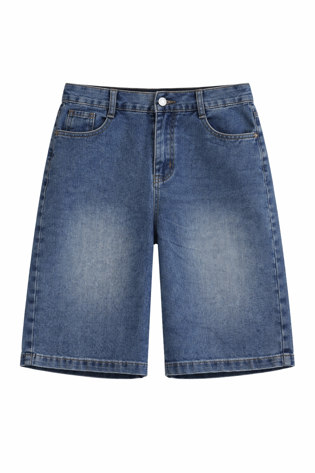 Essentials5ive ELASTICATED BACK DENIM BERMUDA SHORT (بنطلون جينز)