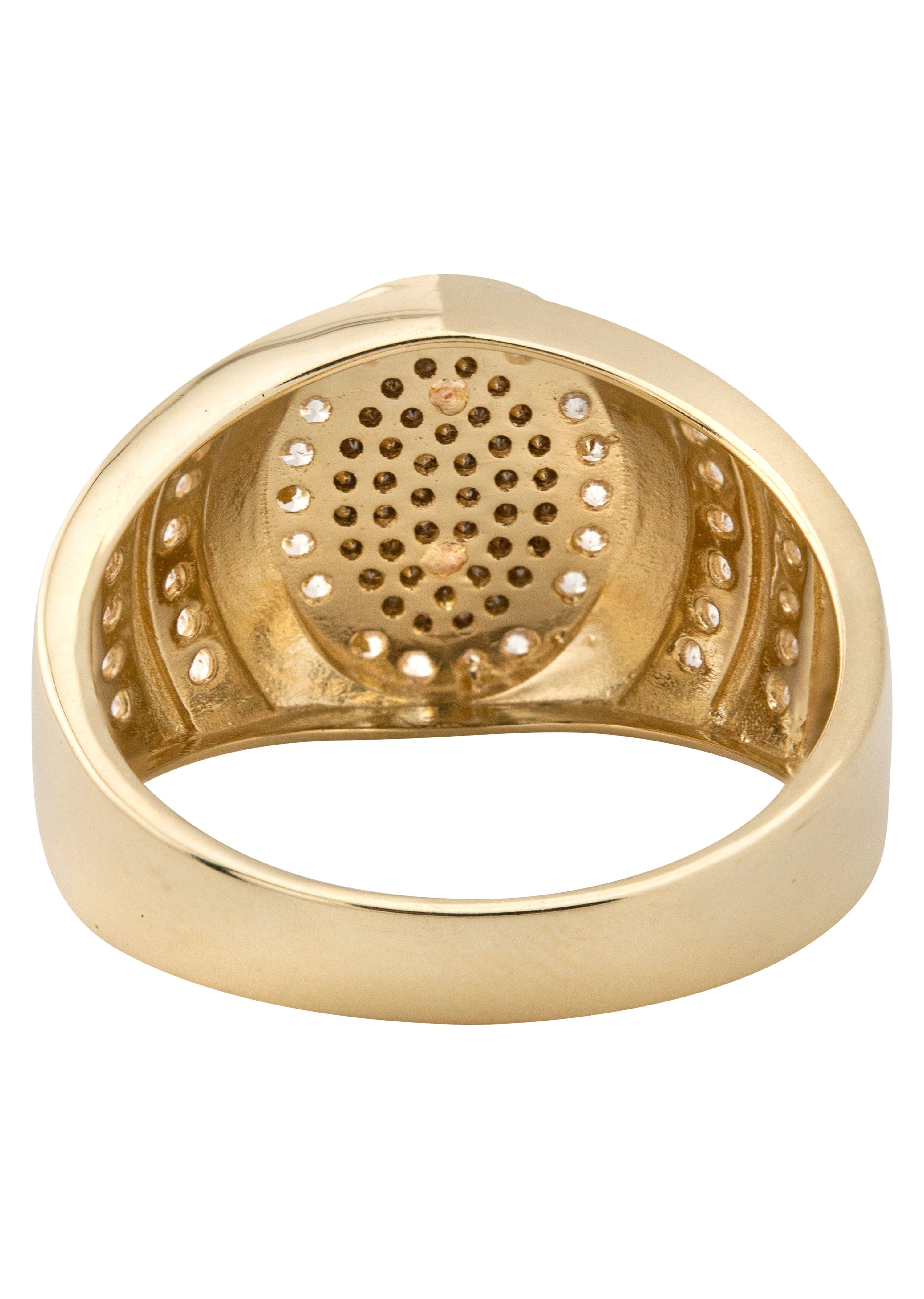 Manufacturer 1 10K Gold Cz Virgin Mary Ring For Men | 6 Grams