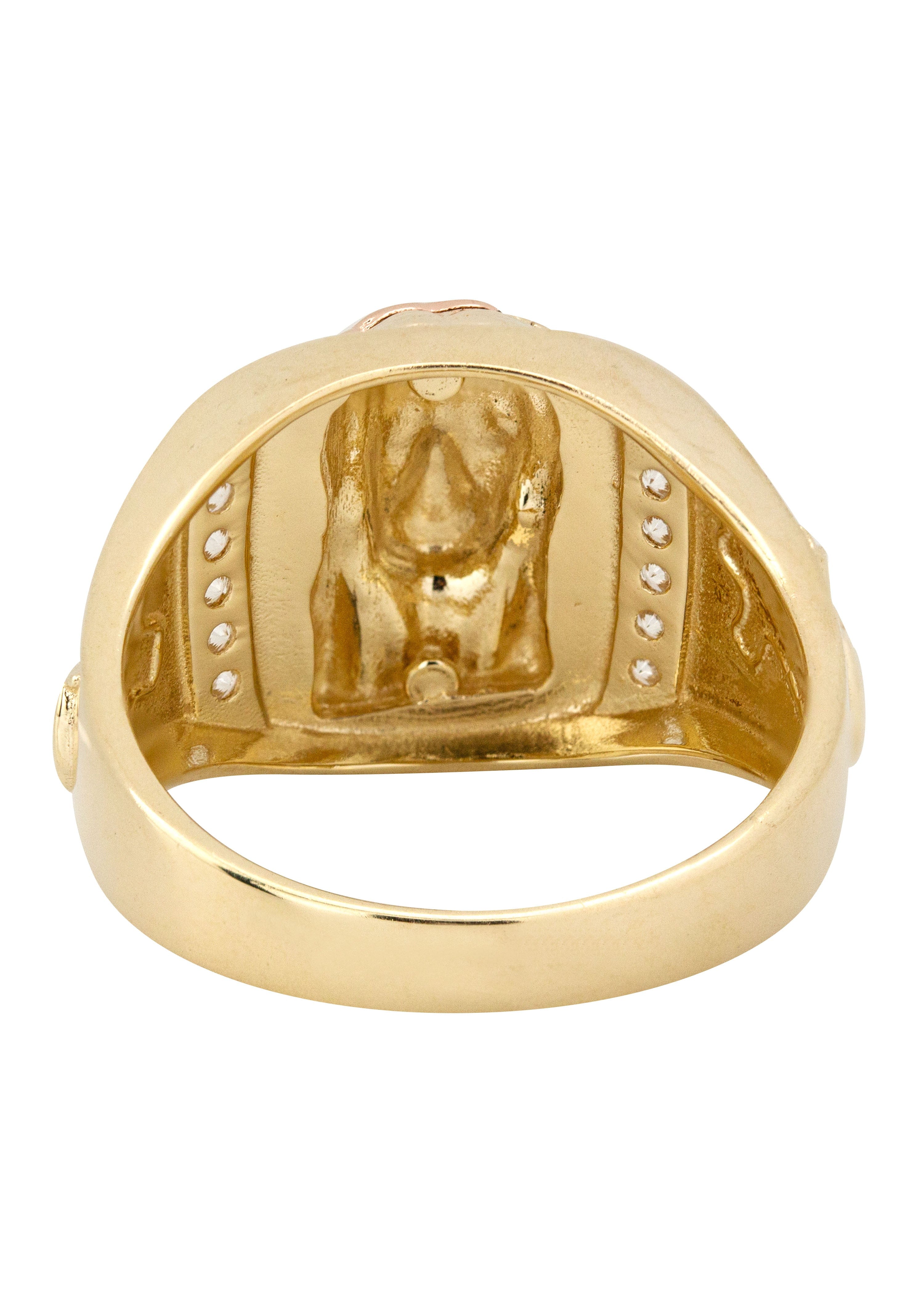 Manufacturer 1 10K Gold Jesus Ring For Men | 6 Grams