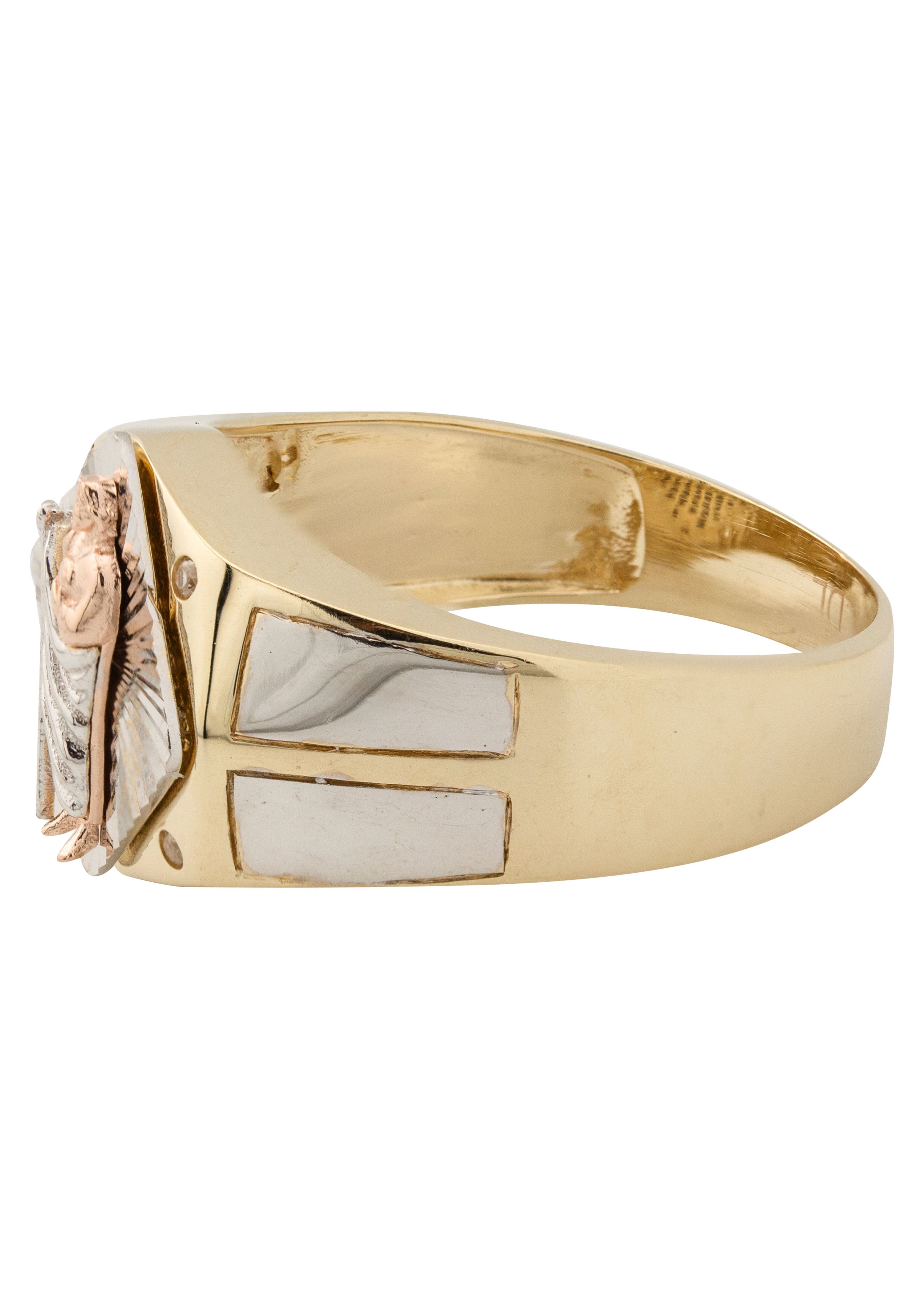 Manufacturer 1 10K Gold Jesus Ring For Men | 5 Grams