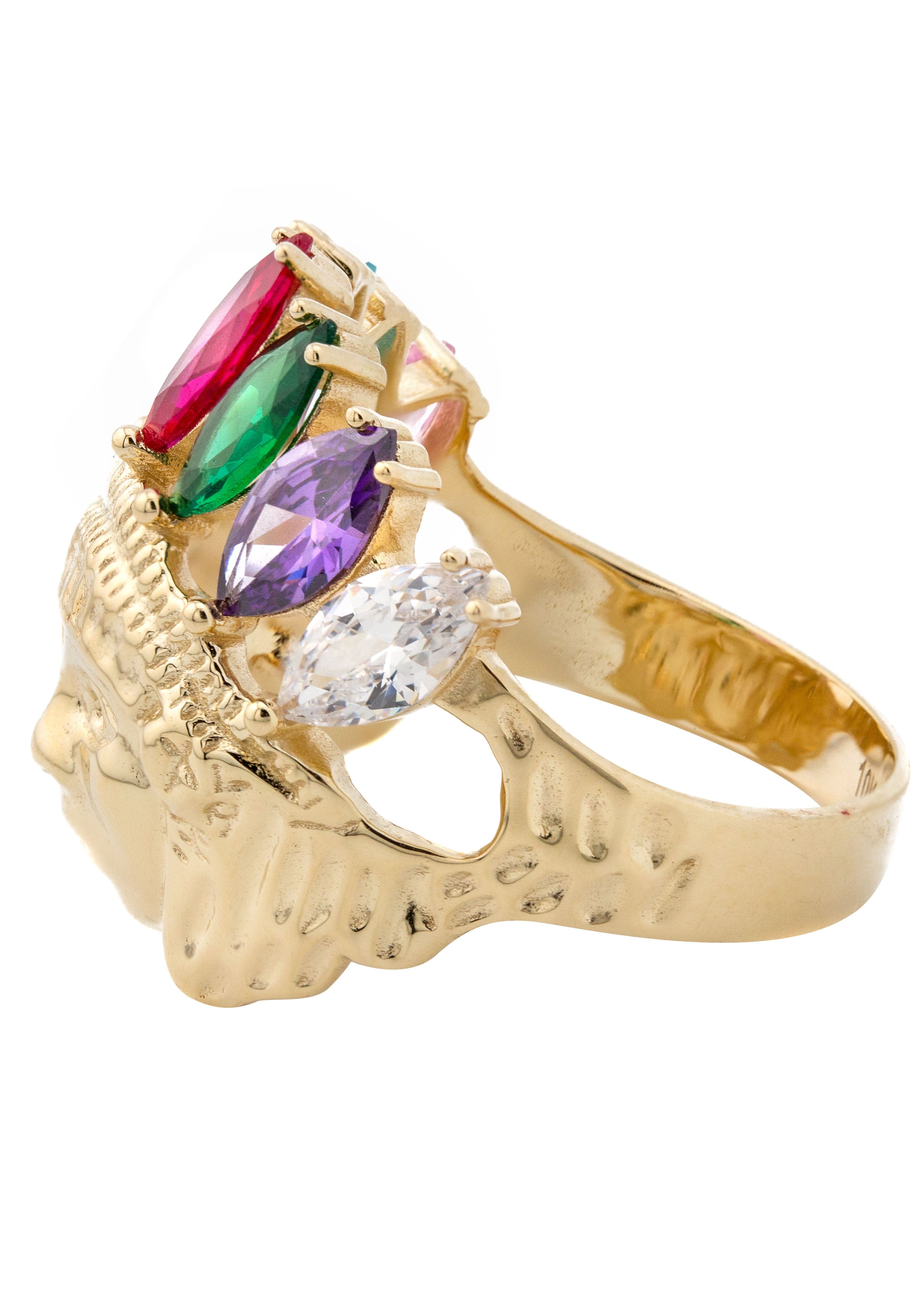 Manufacturer 1 10K Gold Indian Chief Ring For Men | 7.7 Grams
